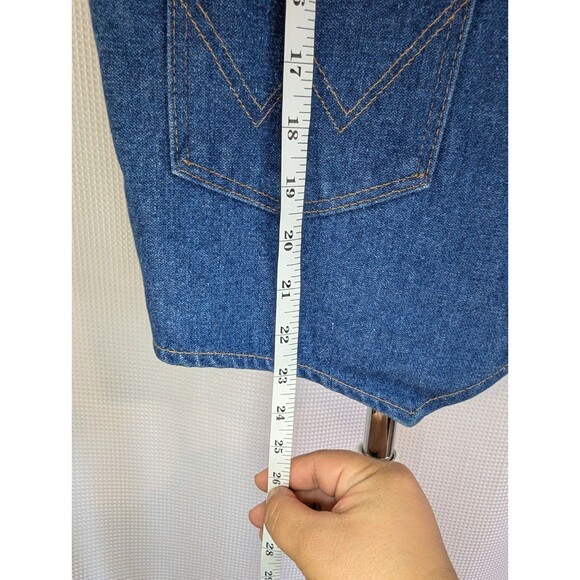 Vintage Wrangler Denim Blue Jean Vest Men's Medium 14oz Denim 70s 80s (G08) - Picture 12 of 12